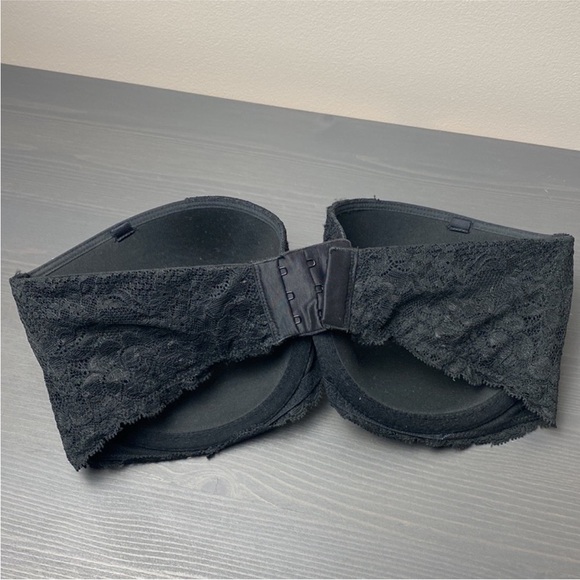 Victoria’s Secret Dream Angels Multi-Way Strapless Bra 32DDD Black Lace - Picture 5 of 5